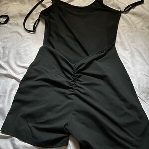 Black Sleeveless Romper